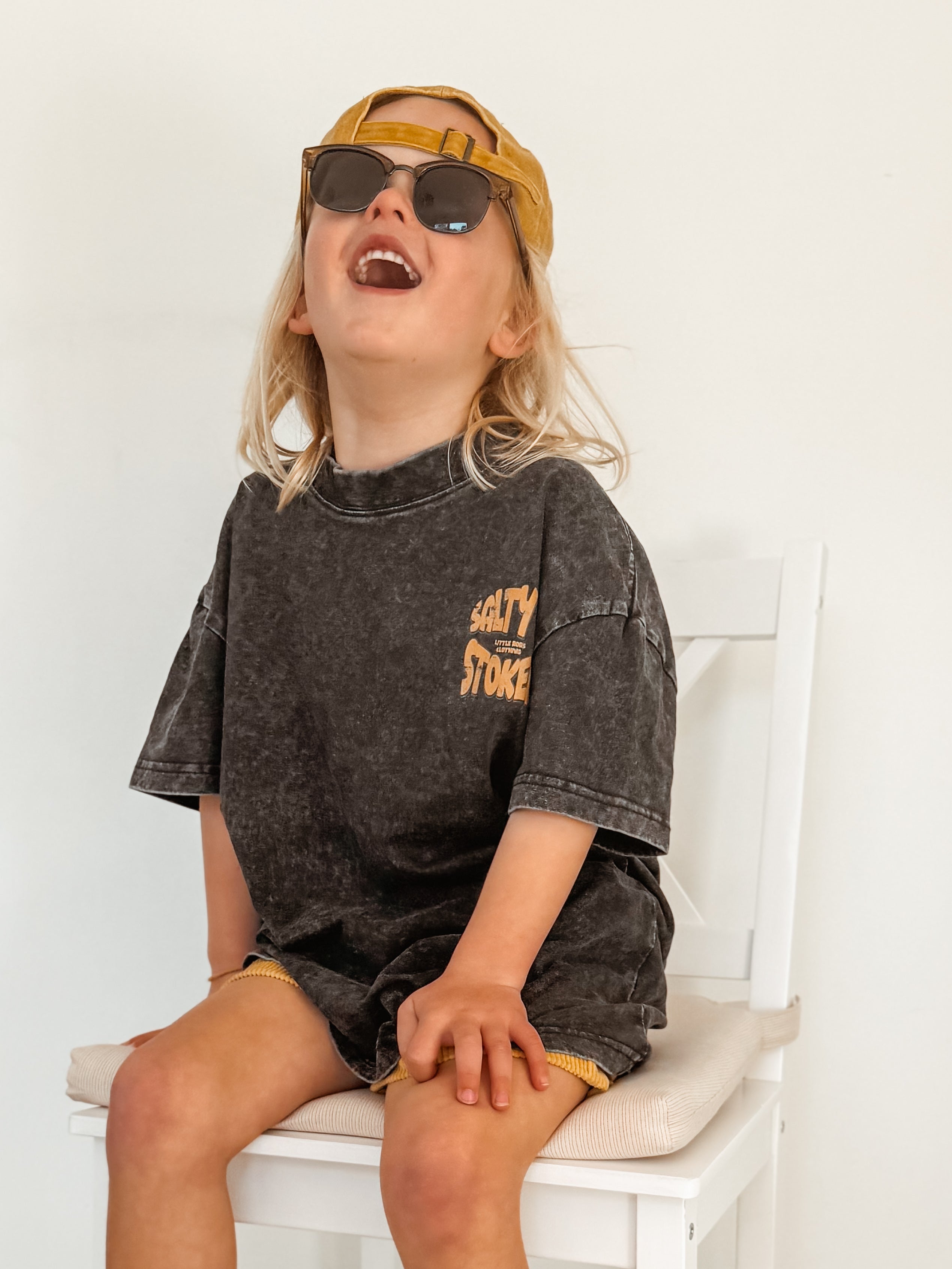 Dark Choc Chip Acid Washed T-Shirt *LIMITED EDITION*